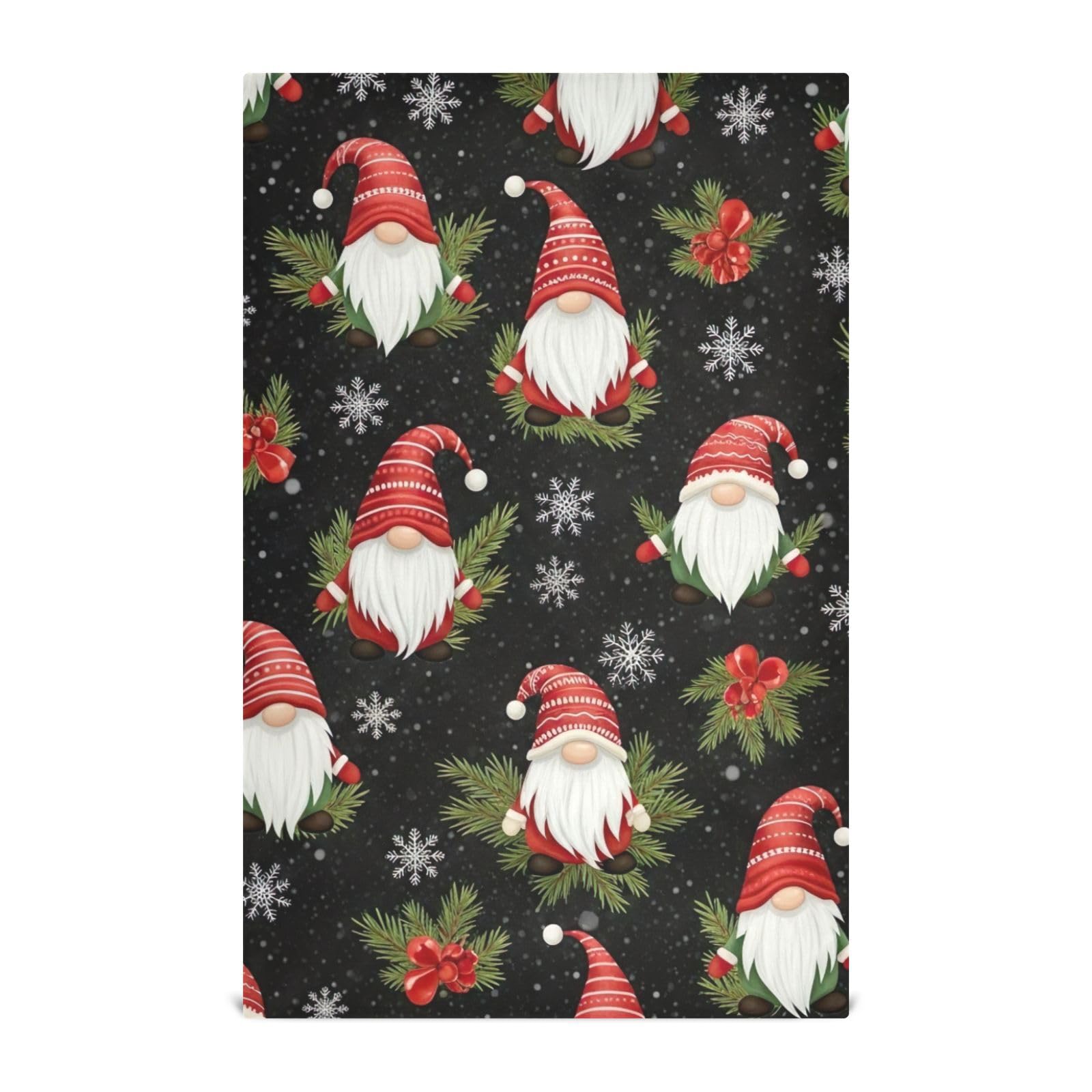 Essuie-mains absorbants imprimés GAIREG 71x45 cm : finissez-en avec la vaisselle humide à Noël