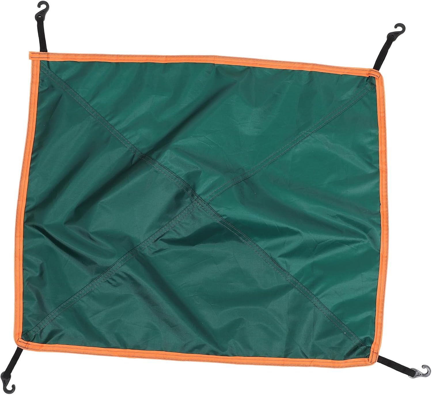 Portable Wear-Resistant Tent Rain Cover with Hooks Outdoor Camping Shelter Canopy for Two-Person Tent Military Green UV Protection