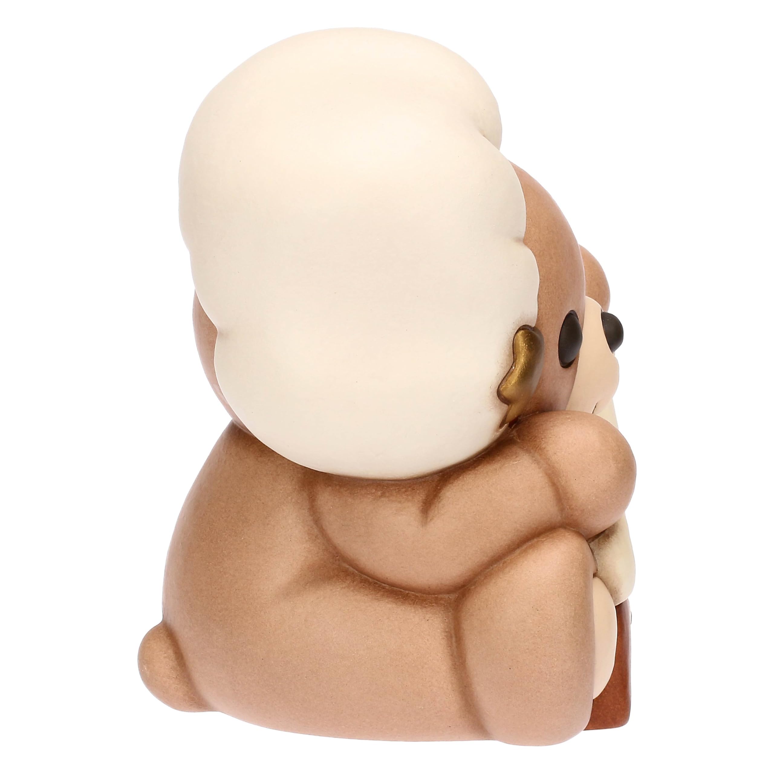 THUN - Teddy chef in ceramica, grande - Thunland - 13,3x11,6x15,9 cm