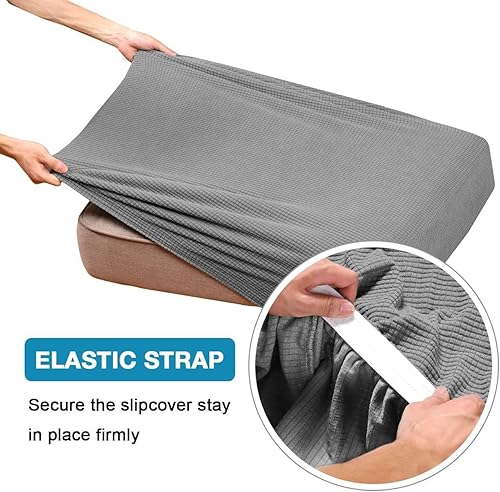 Vista 120 de Funda de cojín de alta elasticidad, para sofá, funda de cojín protectora para sofá, para asiento de sofá, cubierta para sofá suave, flexible