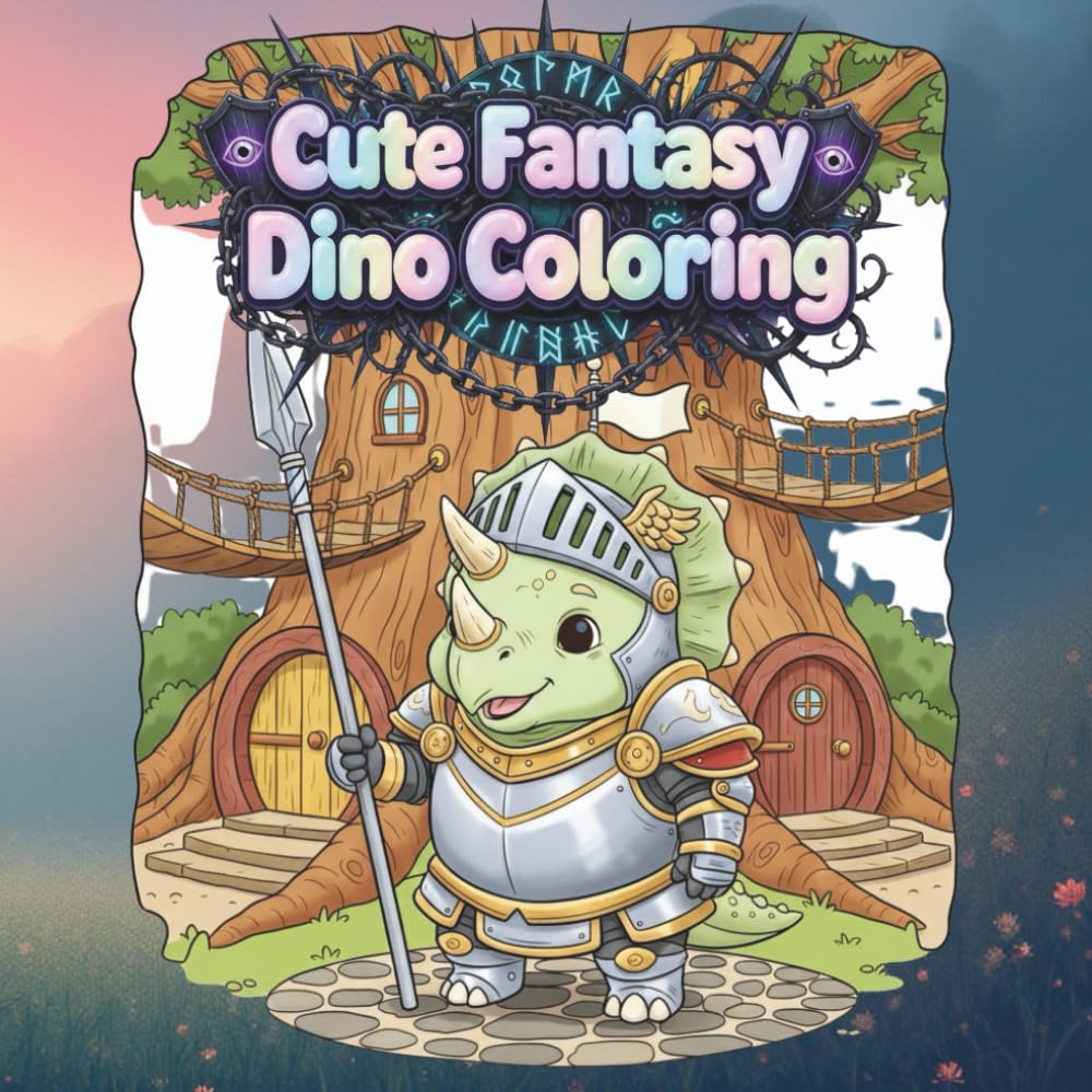 Cute Fantasy Dino Coloring: The Ultimate Dinosaur Coloring Adventure