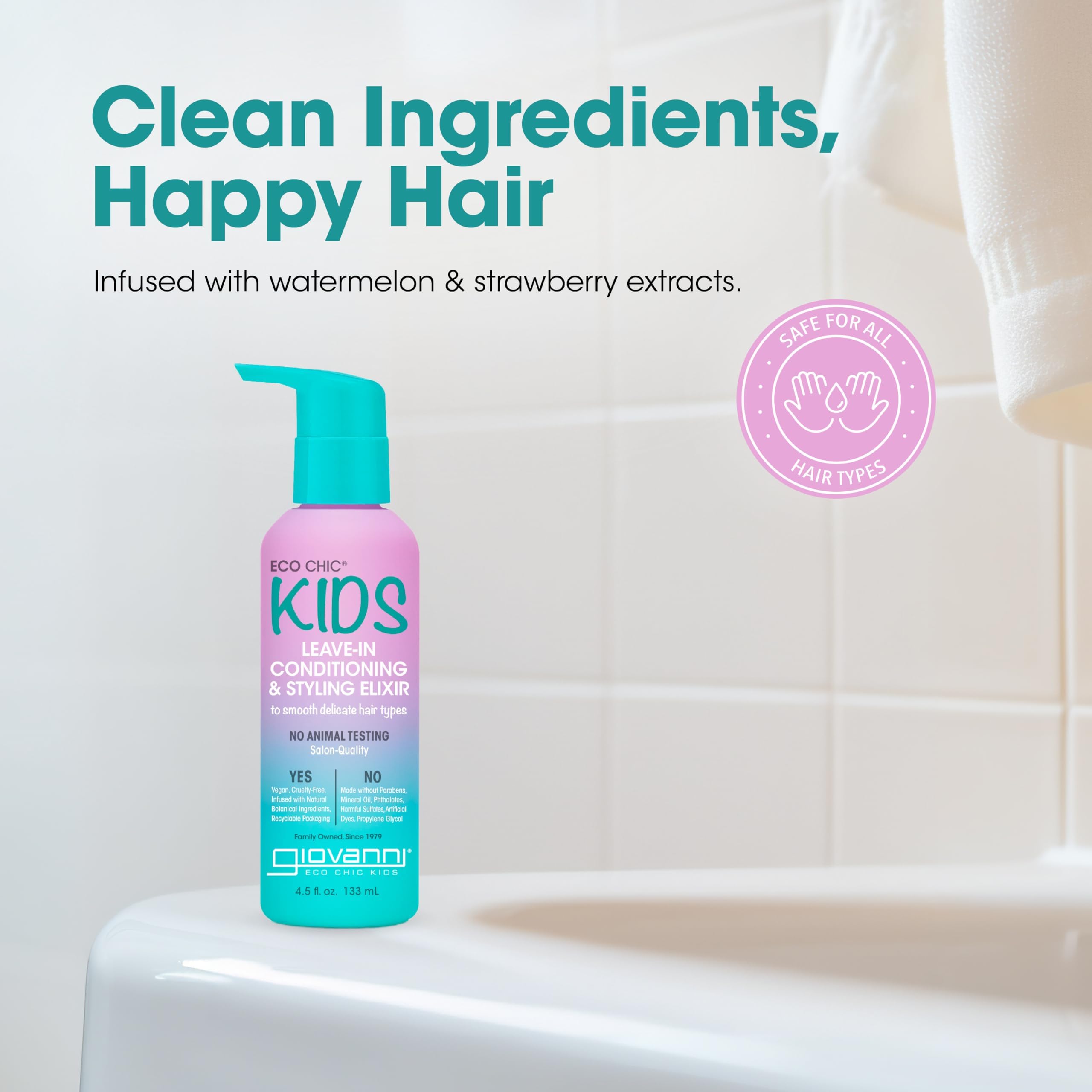 Amazon.com: GIOVANNI Eco Chic KIDs Leave-In Conditioning & Styling