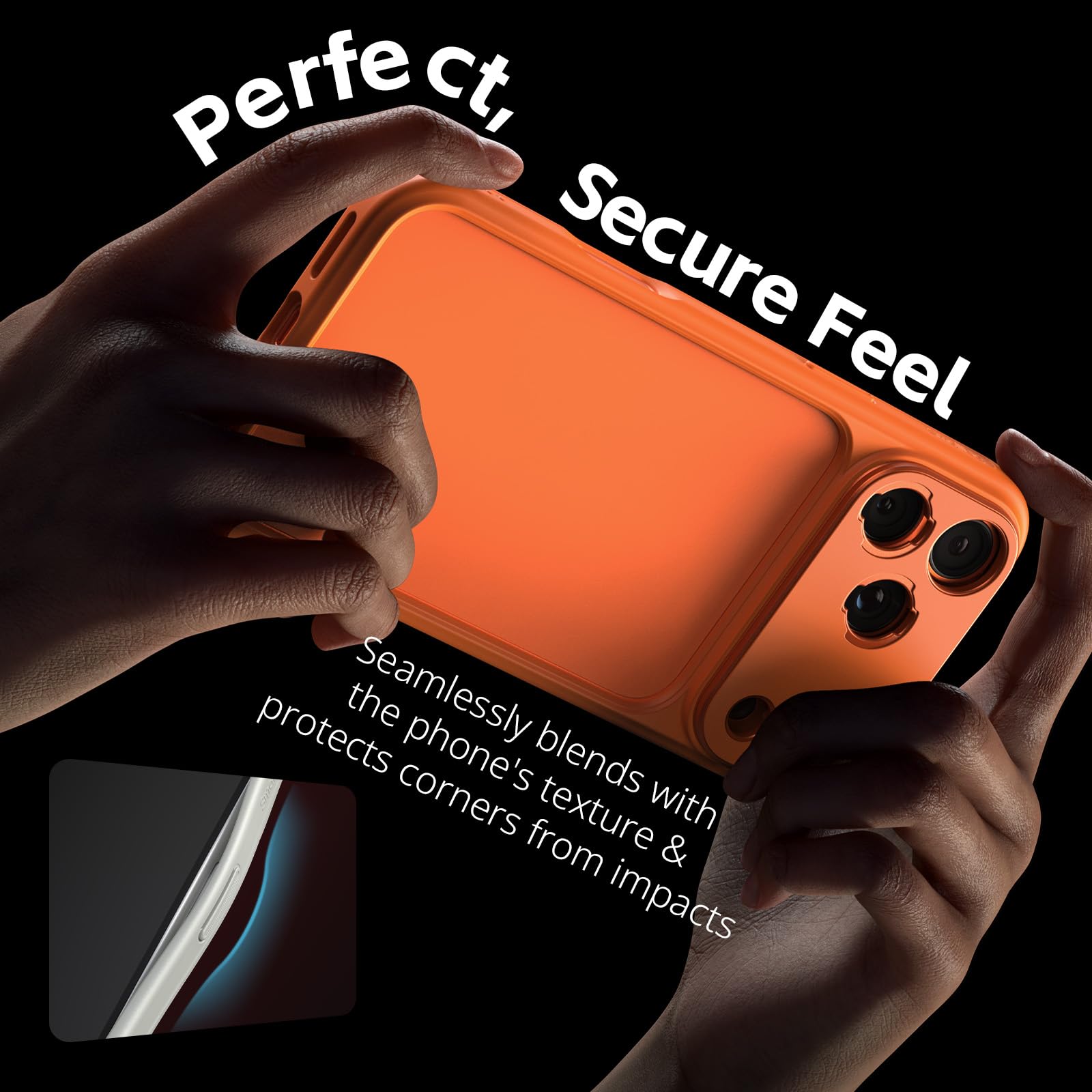 SMALLRIG FilMov Bumper-Handyhülle für iPhone 17 Pro Max, hohles Rückseitendesign mit Objektiv-Rückplatte, 67mm-Filteradapter für Gimbal-Stabilisatoren für Phone, für DJI für Insta360, Orange – 5795