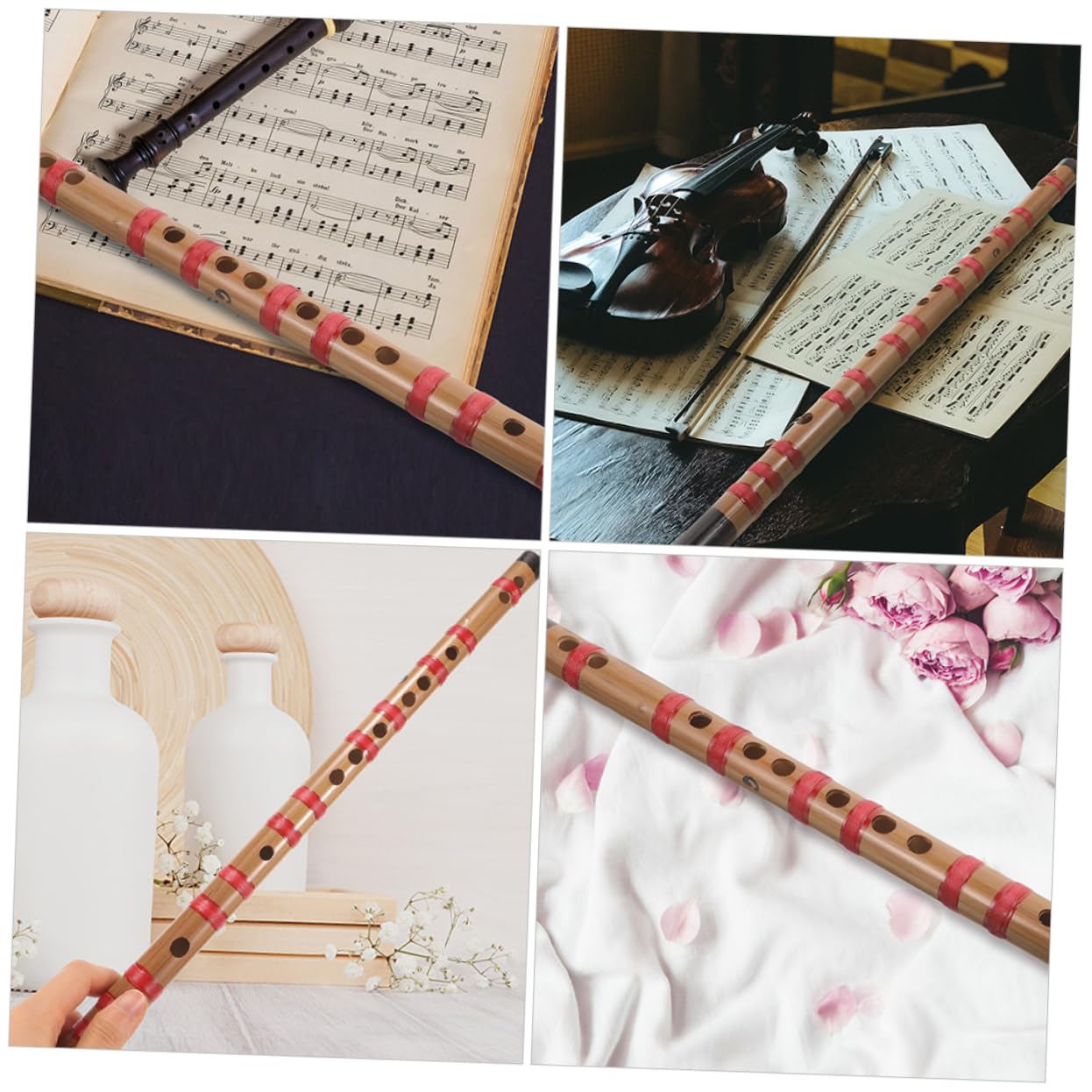 Milisten Flöte aus Bambus, Anfänger, chinesisches Instrument, traditionelle chinesische Flöte, japanische Flöte, chinesische Flöte, aus Bambus, für Anfänger, Flöte, Anfänger, Dizi-Flöte
