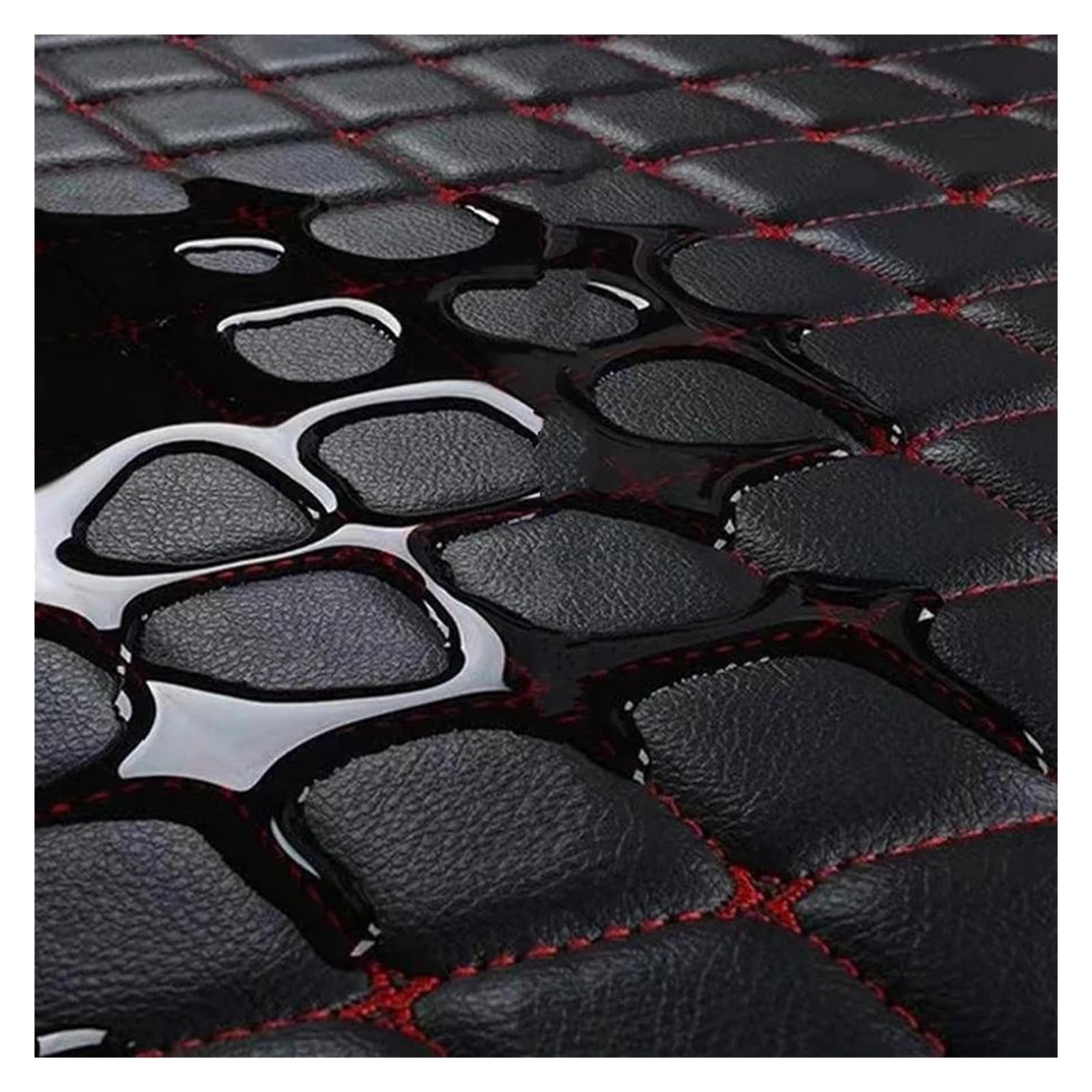 Tapis Coffre Voiture Tapis De Coffre Arrière en Cuir PU pour Voiture 1 Pièce Imperméable pour Civic 2016-présent(Black Beige3)