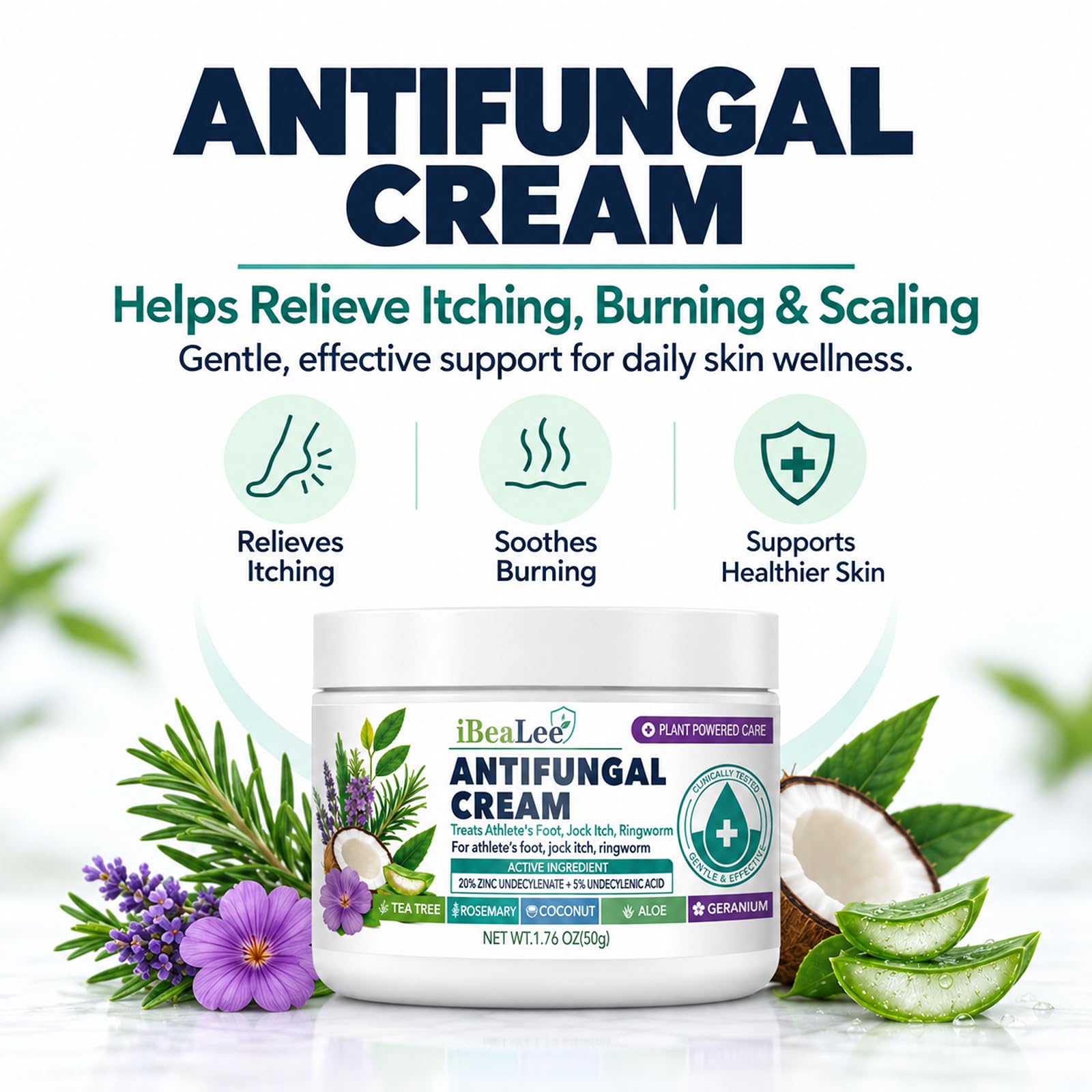 Antifungal Cream for Athlete's Foot Jock Itch Ringworm Treatment, 3 Bottles — Amazon image 8