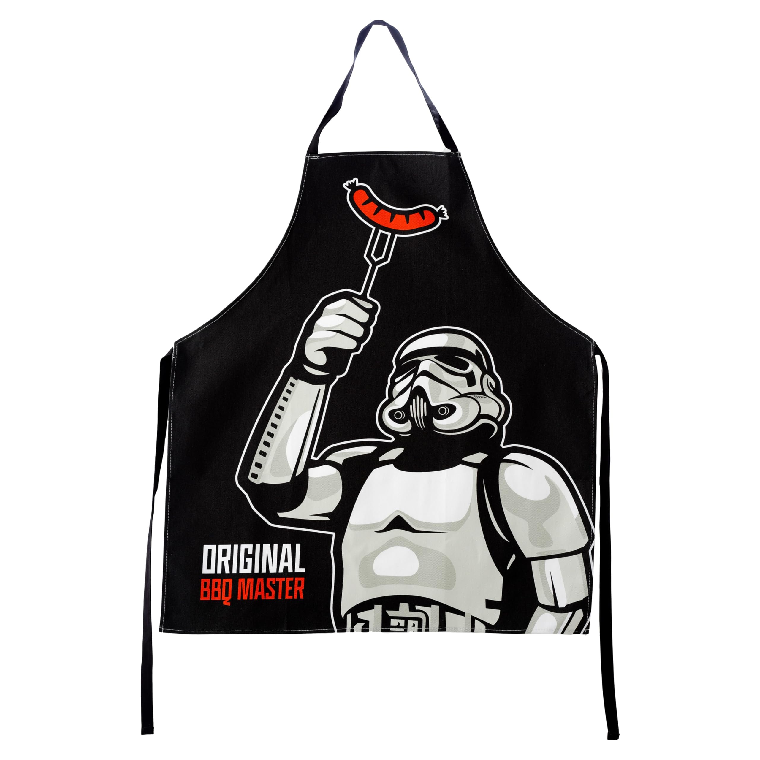 Puckator Delantal de algodón The Original Stormtrooper Hot Dog BBQ Master Chef Delantales para cocinar hombres secundaria Hornear Bakers Kits de regalos para adultos Unifrom Ropa Juego de regalo de