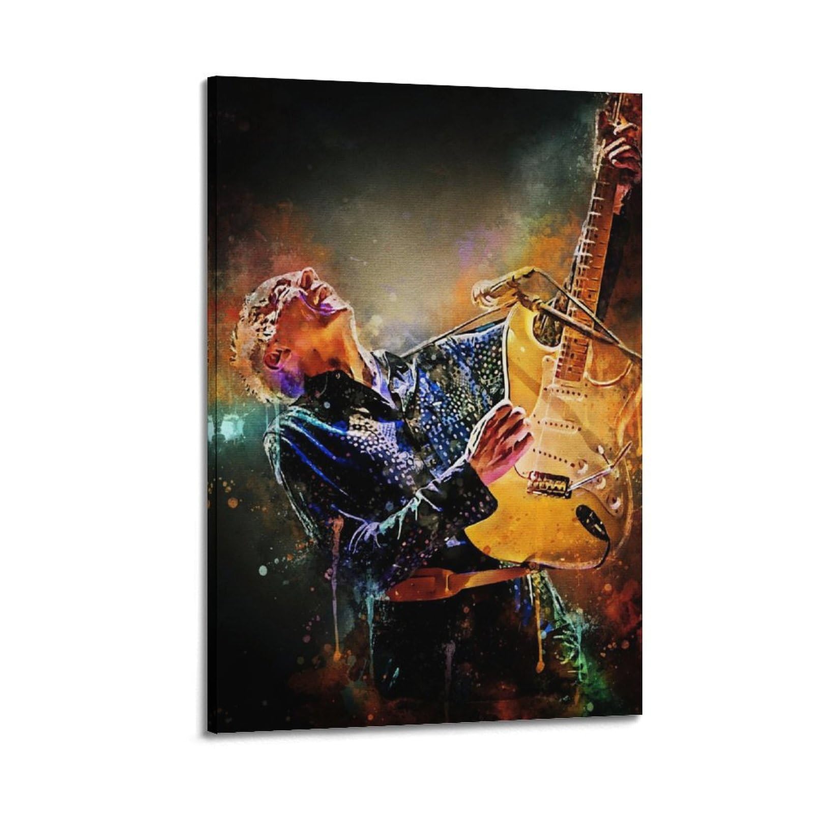 Tesuxyehh Frame-Style Guitarist Robin Trower Poster Poster Decorative Painting Canvas Wall Posters And Art Picture Print Modern Family Bedroom Decor Posters 16X24inch(40X60cm)