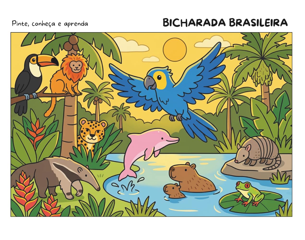 Bicharada Brasileira – Volume 1: Pinte, conheça e aprenda