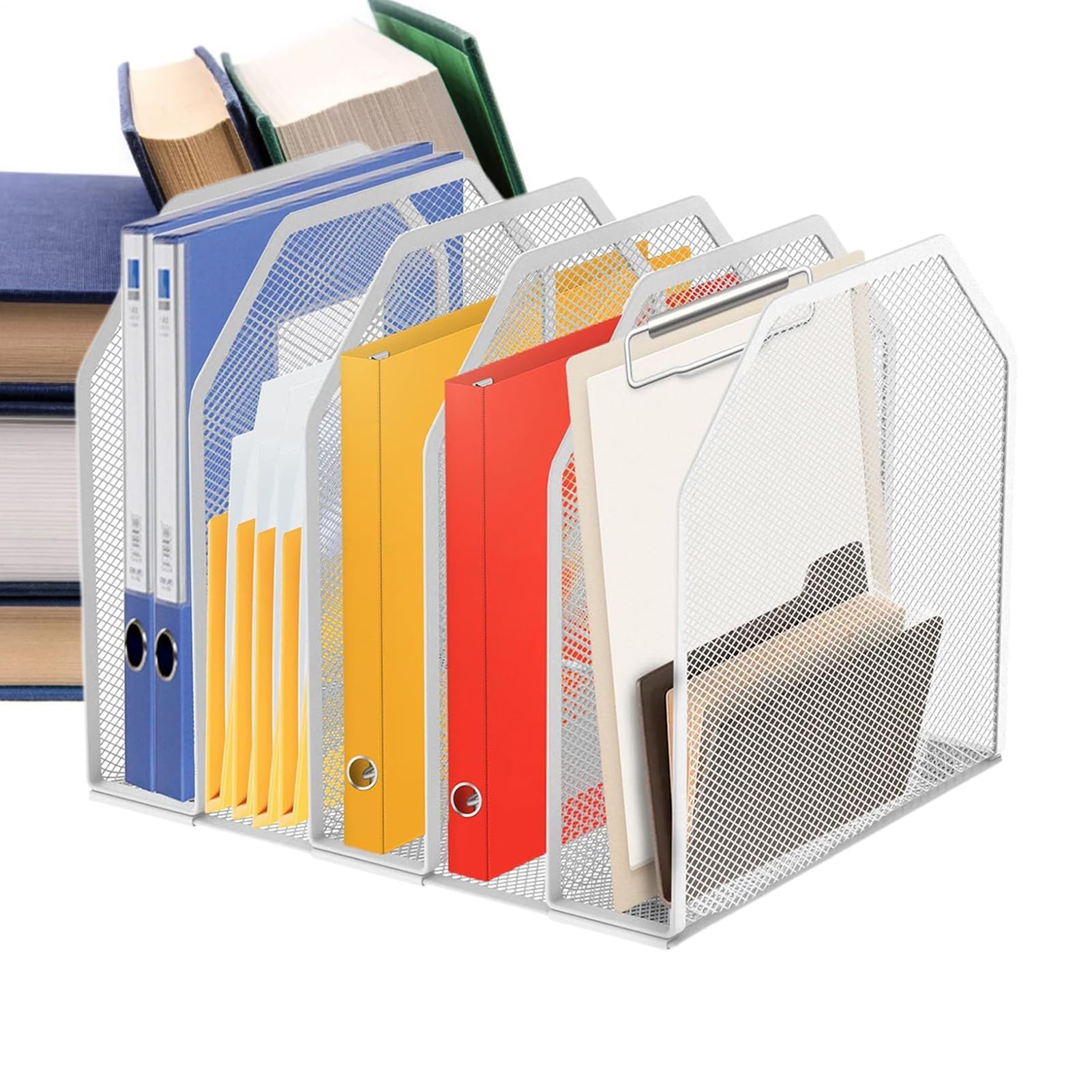 Porta documenti in metallo regolabile, resistente, per casa, ufficio, aula e studio, perfetto per cartelle, libri e documenti, ideale per uomini e donne