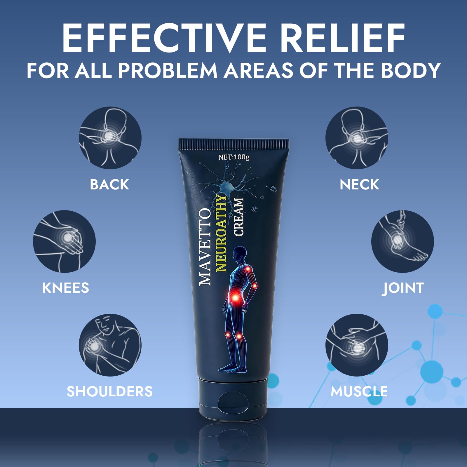 MAVETTO Neuropathy Relief Cream, Neurosoothe Formula Nerve Cream, Contains Capsaicin, Arnica, Menthol, MSM and Glucosamine, Improve Joint Discomfort, Increase Mobility (2pcs) - 5