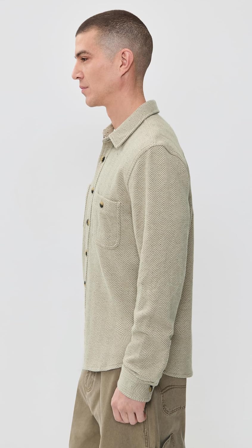 Marine Layer Men's Pacifica Stretch Twill Overshirt - Image 4