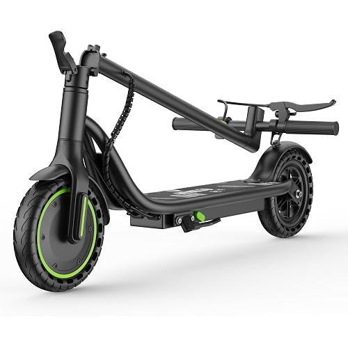 Electric Scooter, 350W-500W Motor, 19 MPH to 22MPH, 15-41 Miles Range, Dual Suspension, Dual Braking, App Control, Foldable Commuter E Scooter for Adults and Teens