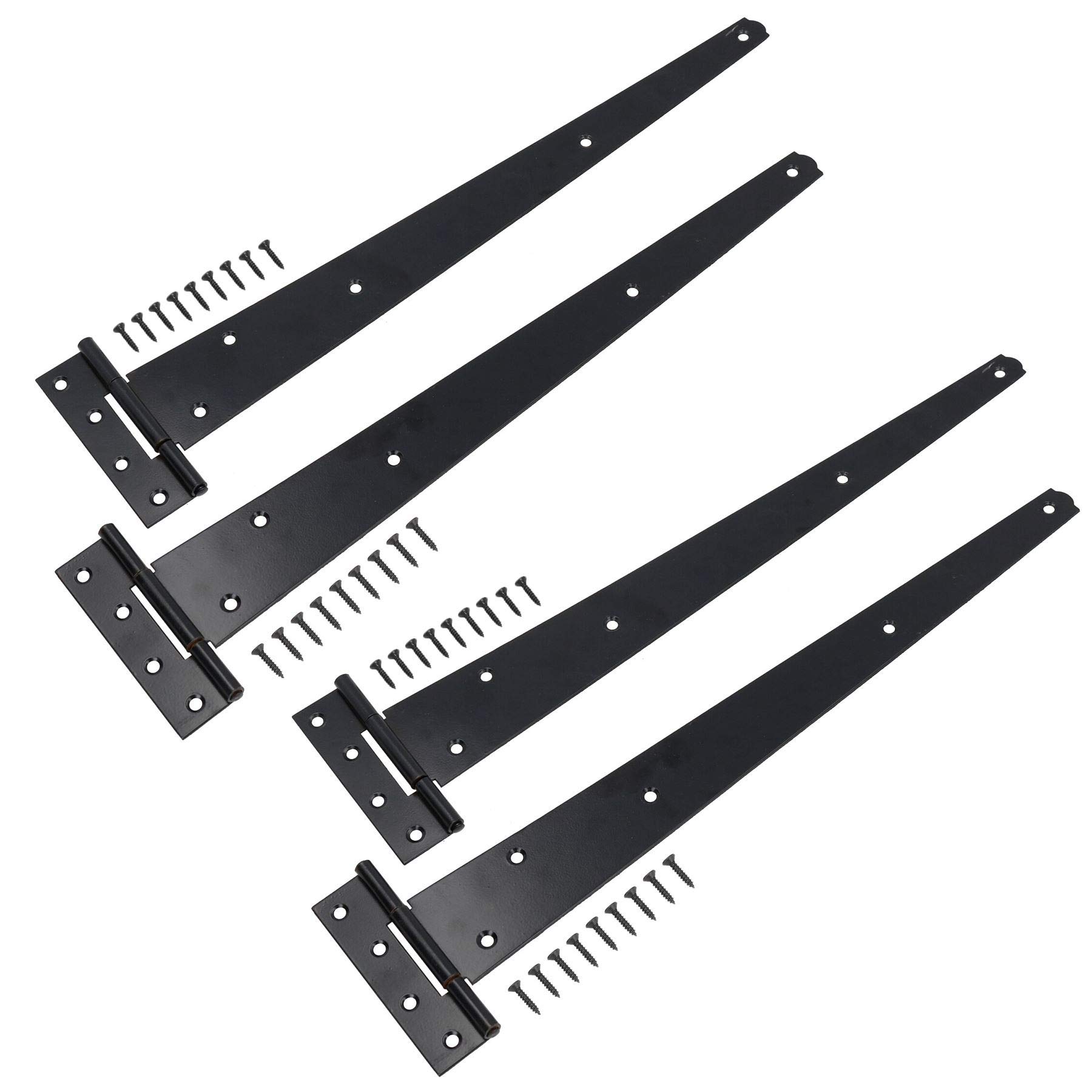 AB Tools 450mm Heavy Duty T Tee Hinges For Doors + Gates With Fixing Screws 4Pc from B&Q