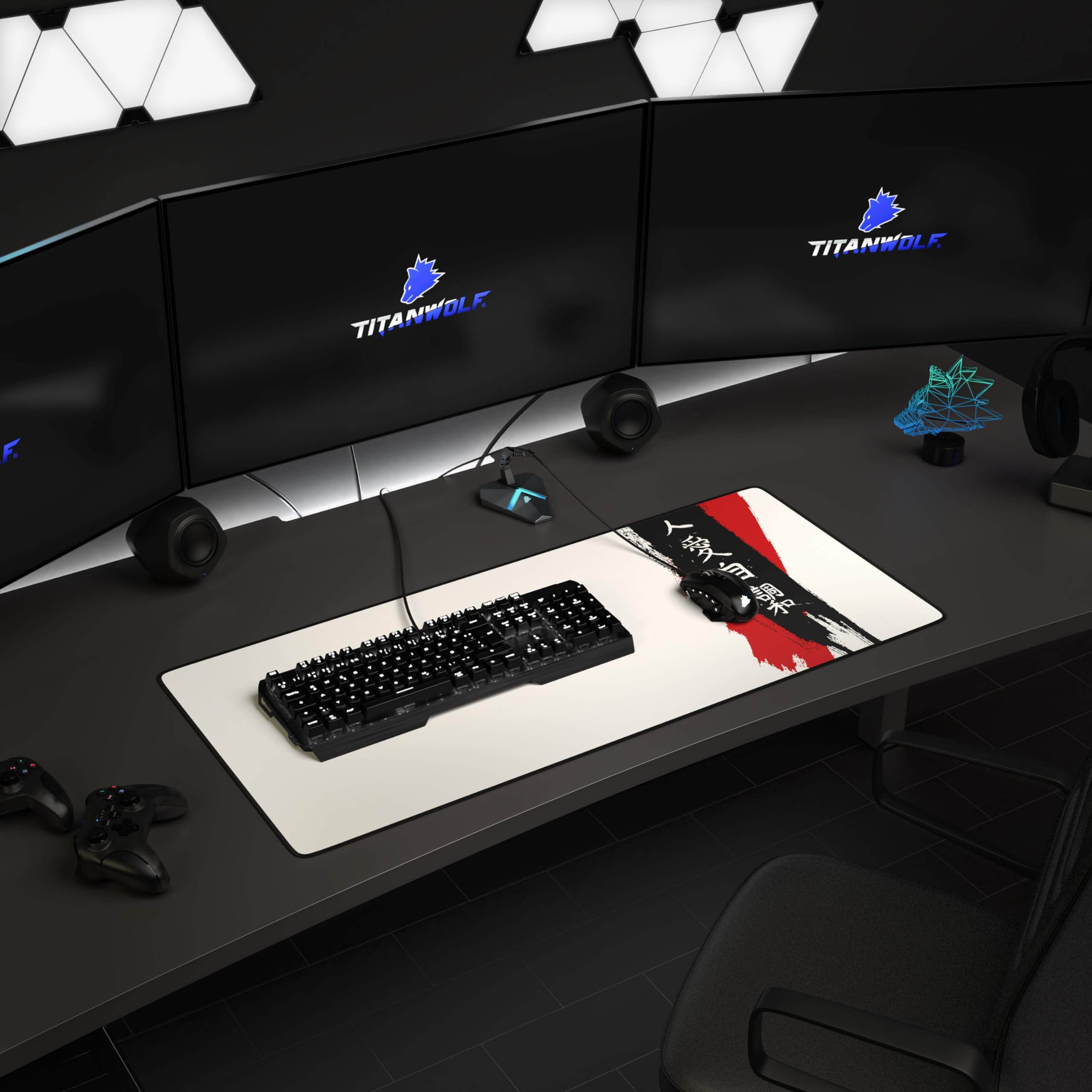 Mousepad Gaming XXL 900x400mm - Base Antiscivolo, Design Blood And Dust - Foto 12