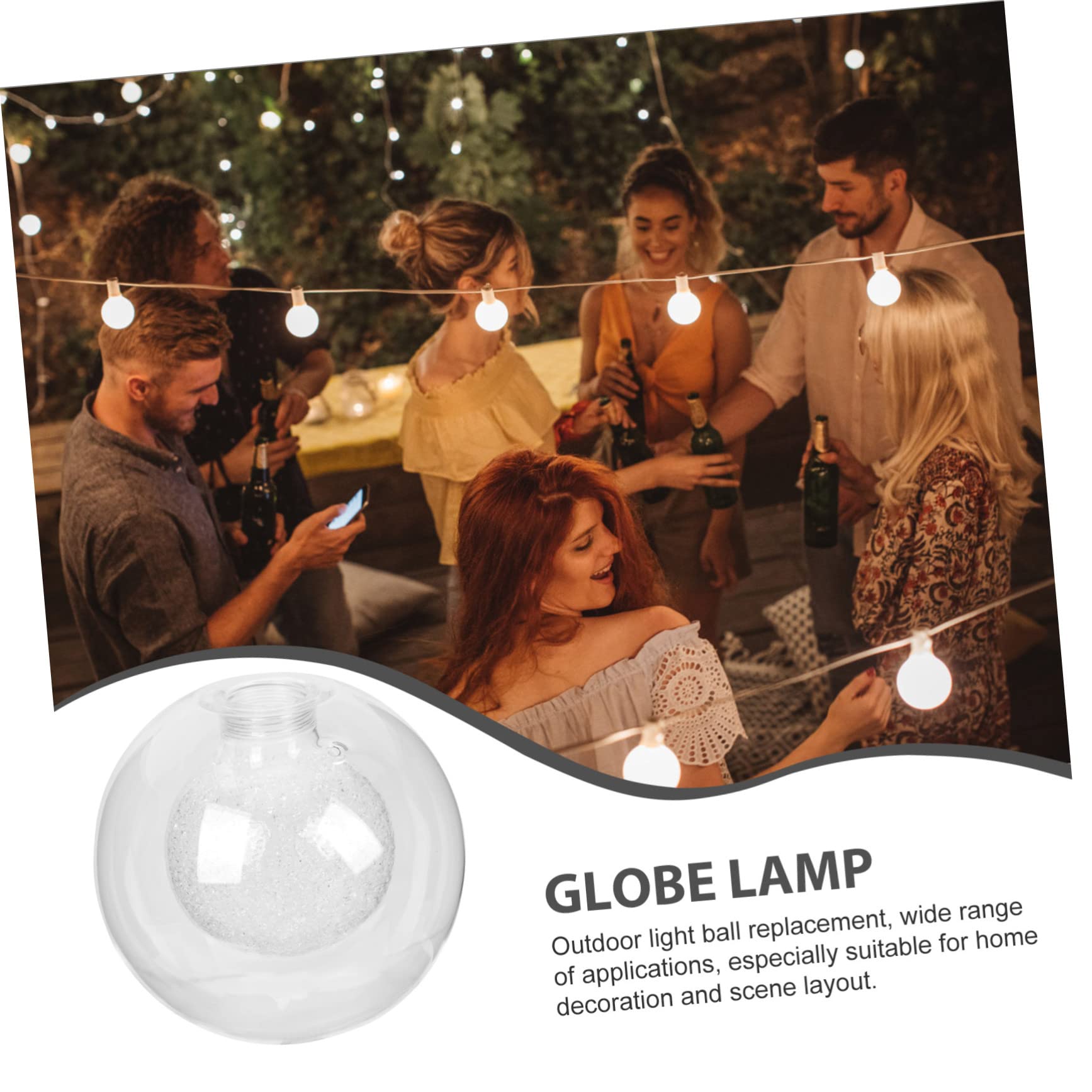 BESTonZON Cache-abat-jour Pour Luminaire Suspendu Abat-jour Verre