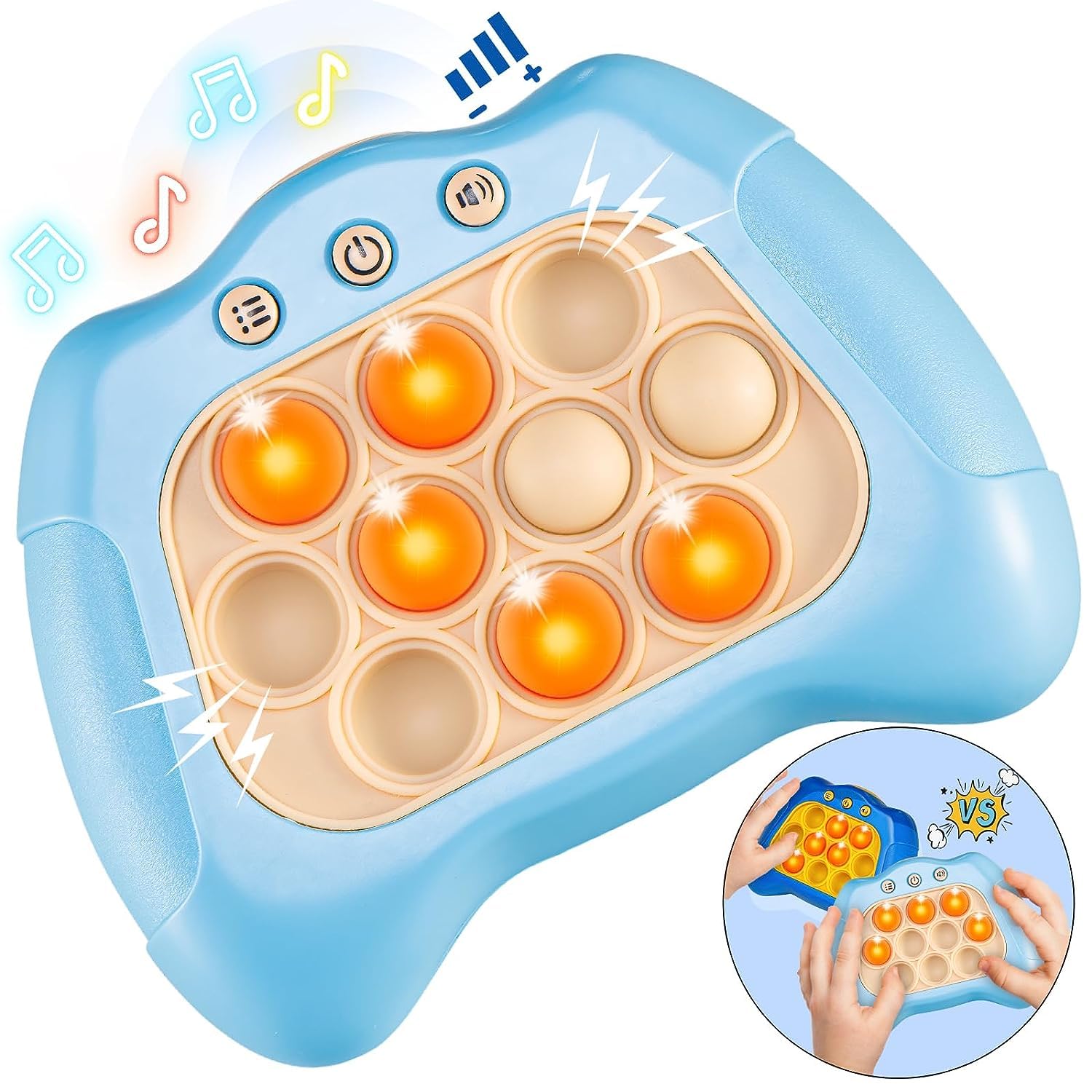 TOYSHARK Mini Fast Push Pop Interactive Game Toy Light-up Bubble Pop Fidget Toy for Kids and Adults, Stress Relief, Pop-Push Game Machine with Light and Music - Color and Design As Per Stock (B0DBZXWN4Q) Amazon Price History, Amazon Price Tracker