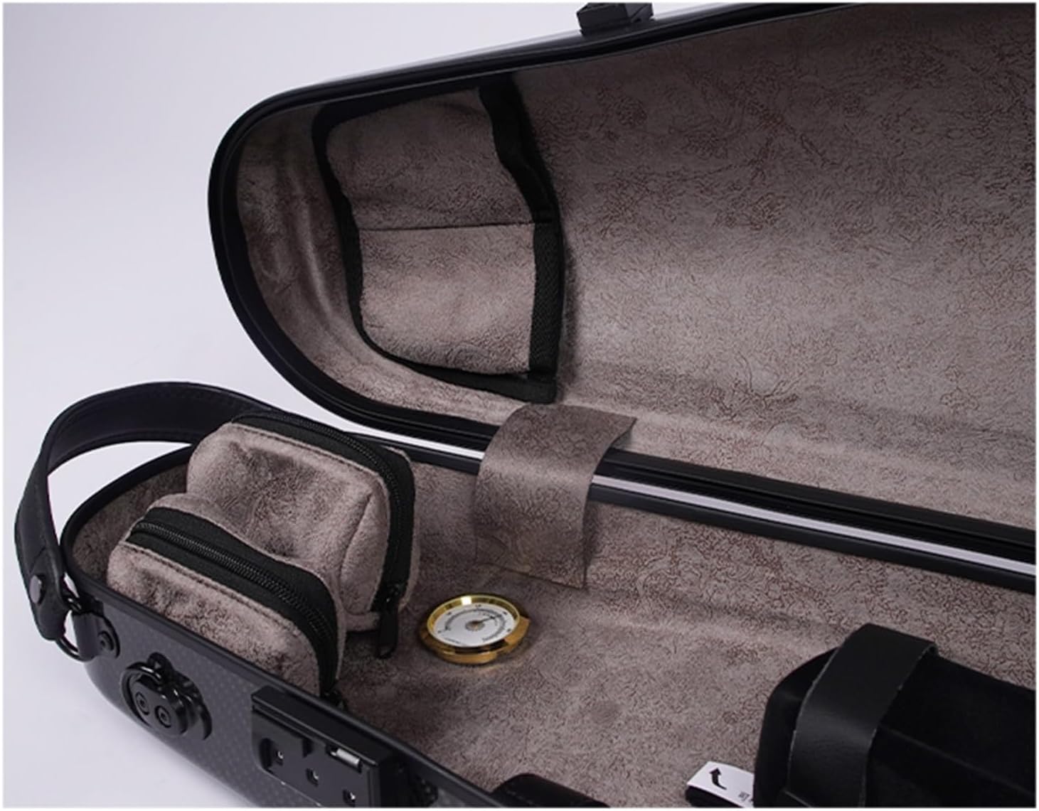 バイオリンケース 4/4 サイズ シルバーグレー 三角形 軽量