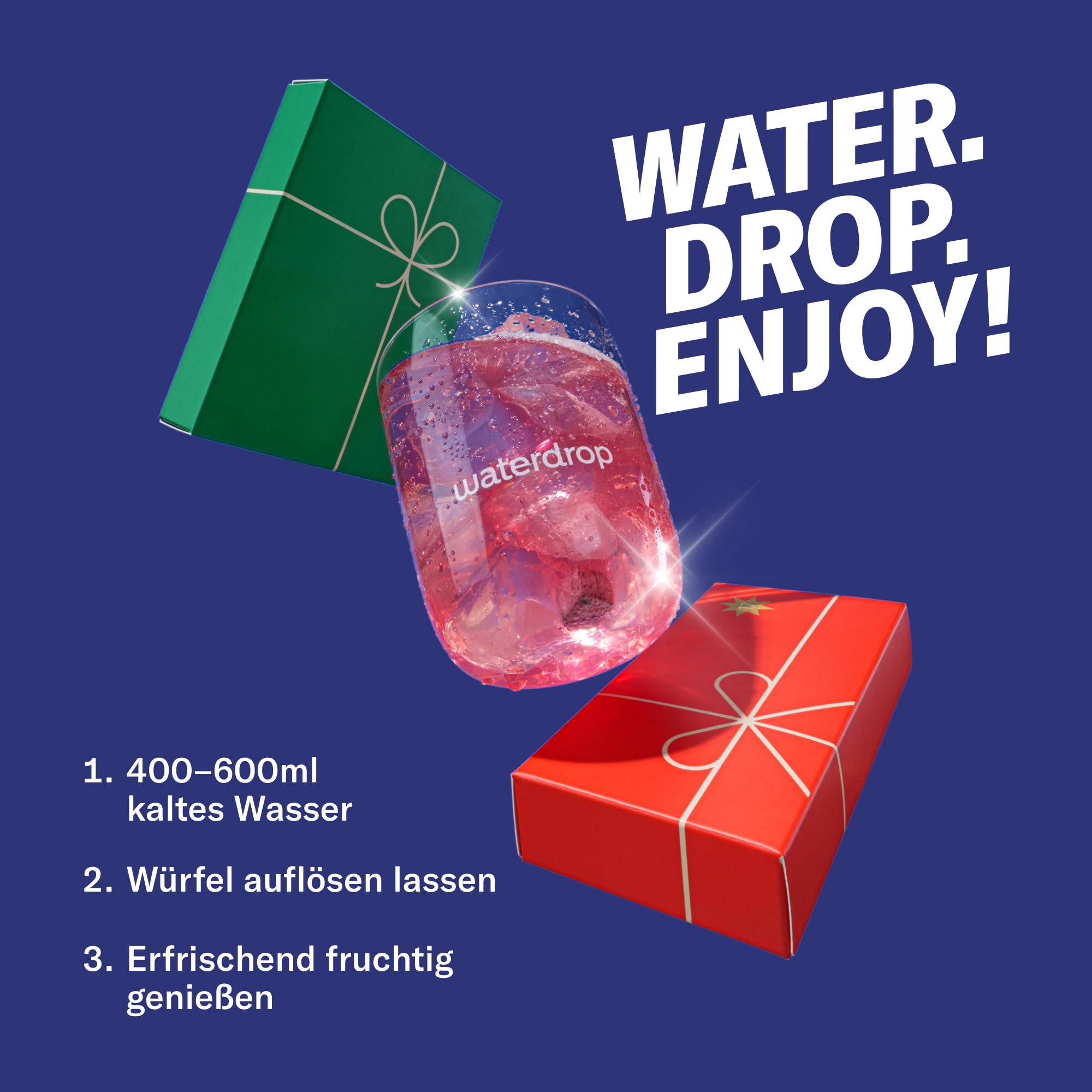 waterdrop Adventskalender 2025 Limited Edition 25 exklusive Überraschungen Weihnachtsgeschenkset für Frauen & Männer