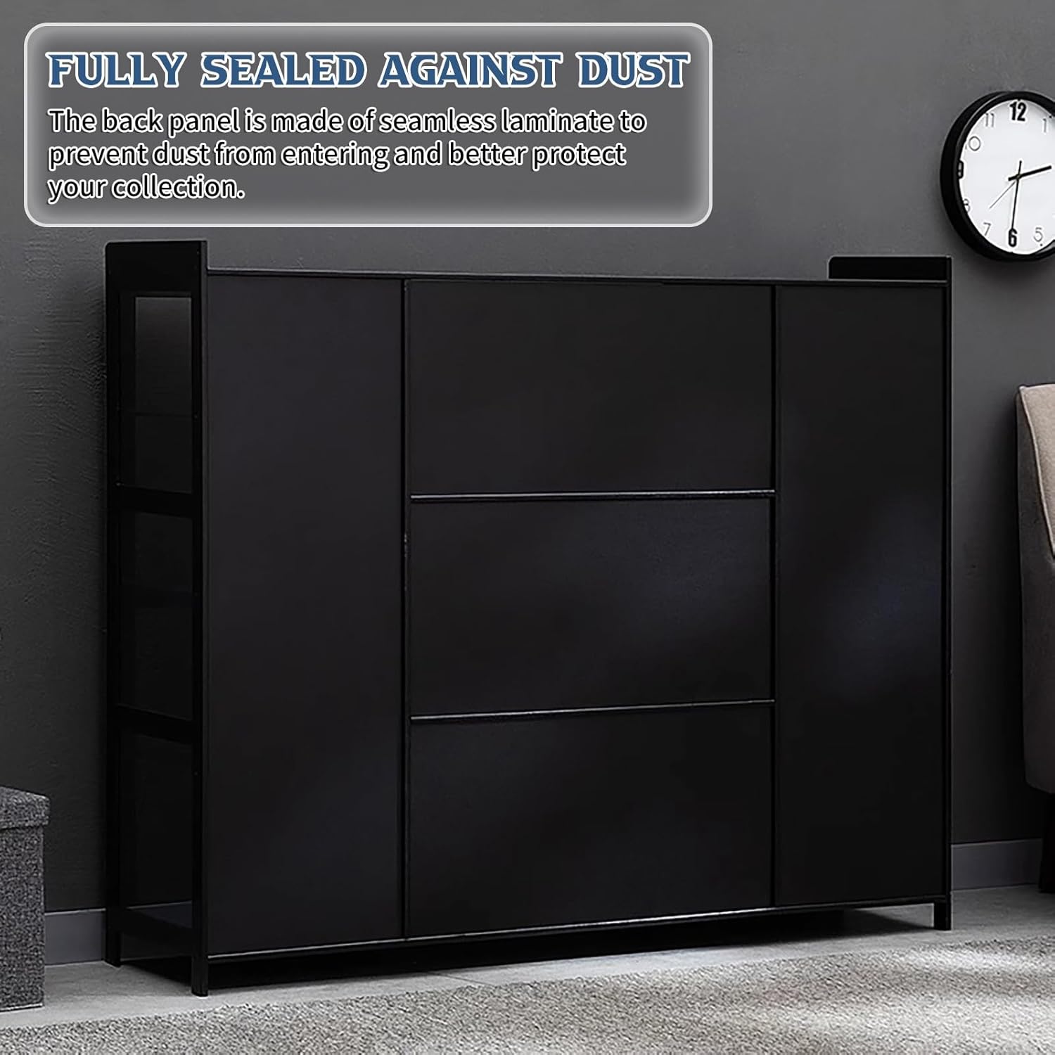 Display Cabinets Display Case with Acrylic Doors Collection Display Case Curio Cabinet Collectibles Toy Organizers Rack Suitable for Home Office Bedroom Living Room Nursery(135x33x111cm)