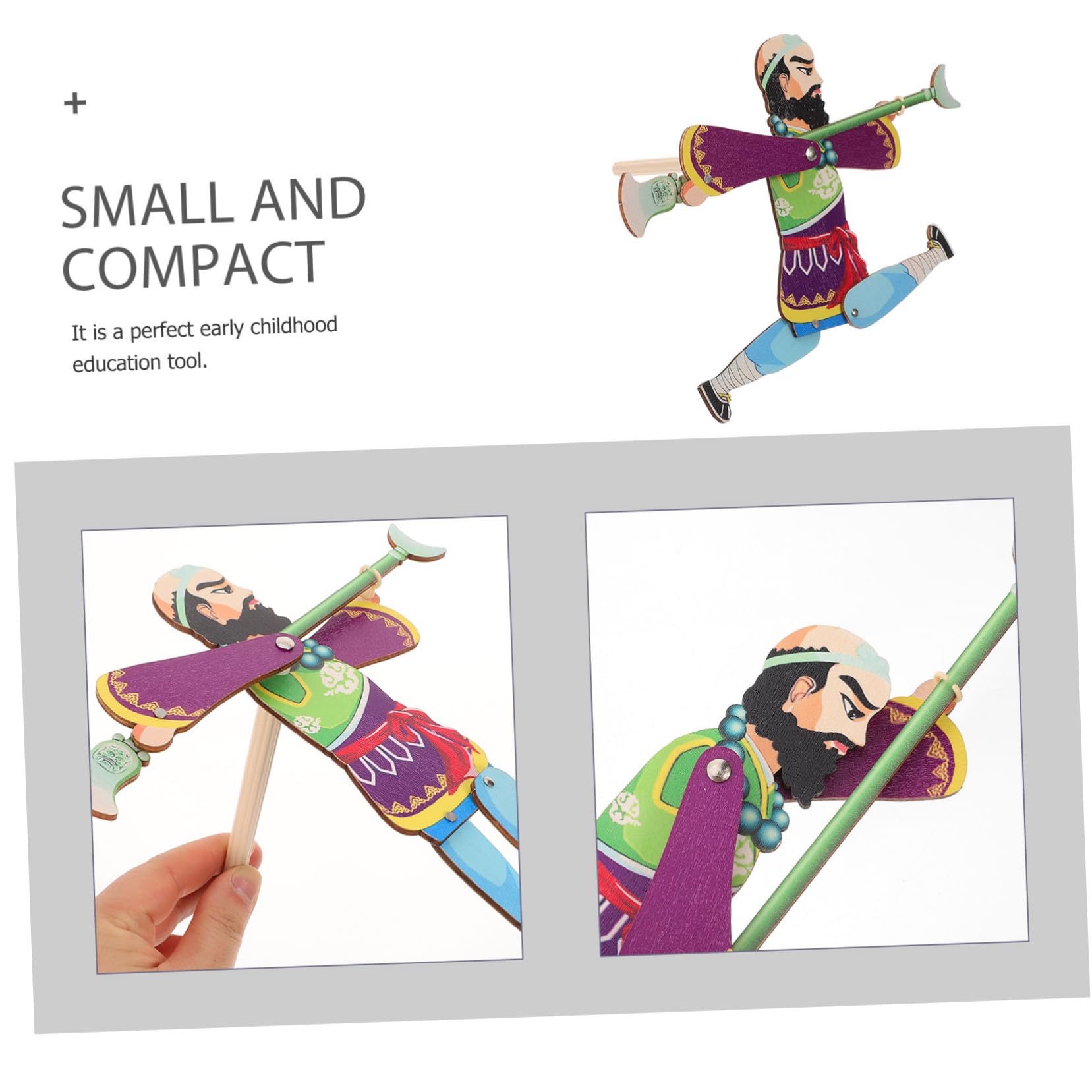 Toyvian 5juegos Kit De Títeres De Sombra para Juguete Educativo De Jardín De Infancia Artesanía Tradicional Personaje De Viaje Al Oeste Materiales De Premium Fácil De Montar y Decorar