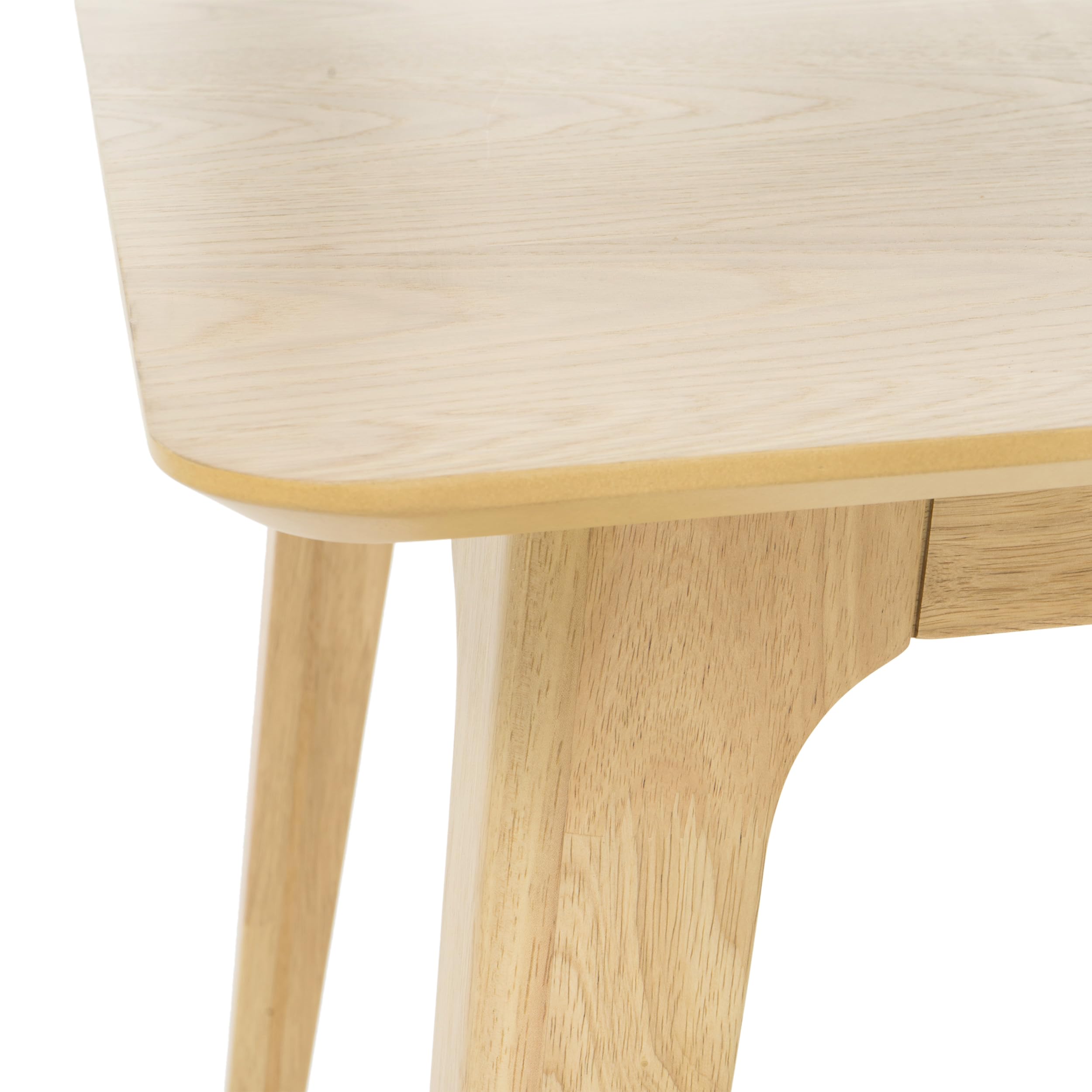 Comedor de madera Elsinore, Dimensiones de la mesa: 29.53D x 47.24W x 29.53H, Acabado: roble natural 7