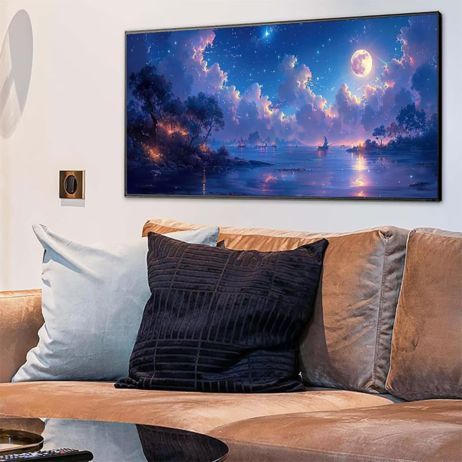 Luna Diamond Painting Grandi Dimensioni 50x100cm, Diamond Painting 4-9805