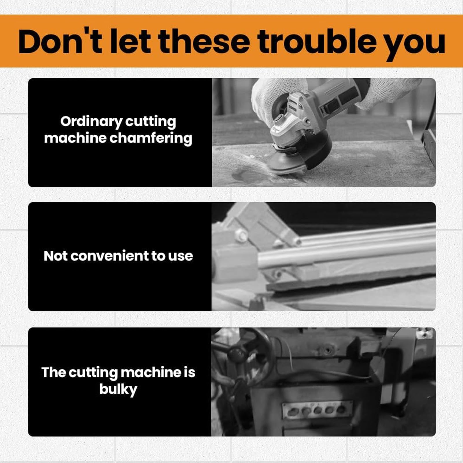 Angle Grinder Stand: Tile 45° Chamfer Grinder Cutting Bracket for Home Renovation, for angle Grinders with a Maximum Spindle Diameter of 45mm, Alloy Steel.