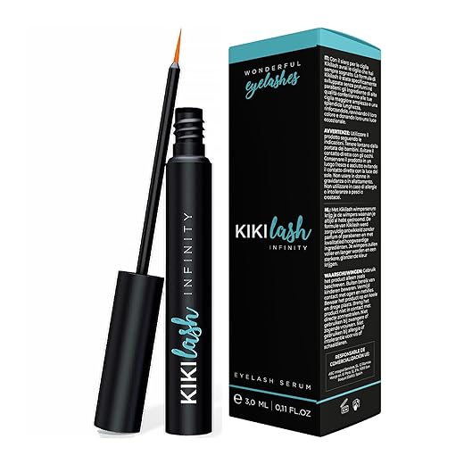 KIKILASH Sérum crece pestañas 3ml - Tratamiento Fortalecedor y Alargador para Pestañas y Cejas - Potenciador de Pestañas con Ingredientes Naturales