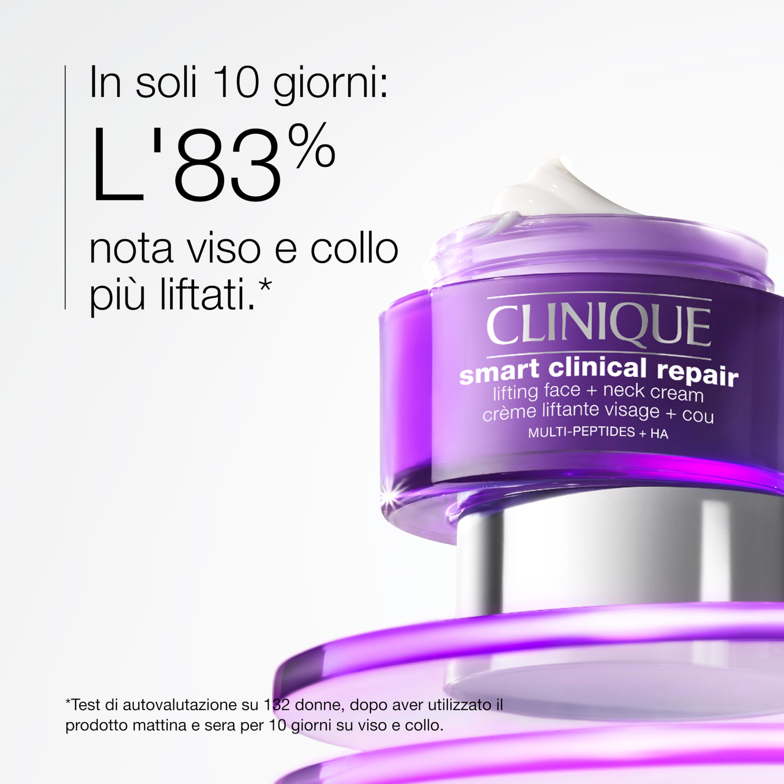 Clinique Smart Clinical Repair Lifting Face + Neck Cream | Crema idratante viso e collo anti-età, 50 ml