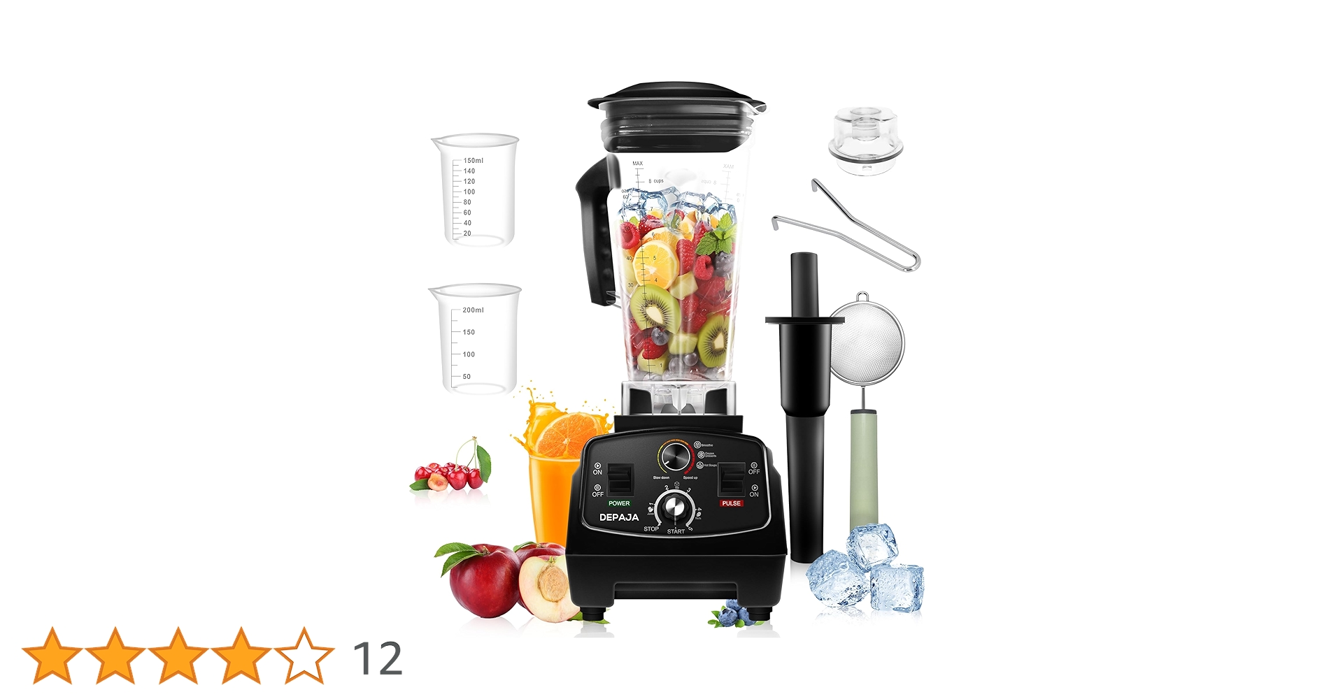 Amazon | DEPAJA ミキサー スムージーブレンダー 多機能 2L 大容量 5分