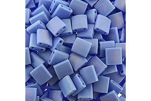 Miyuki Tila 2 Hole Square Beads 5mm Matte Opaque Perwinkle AB