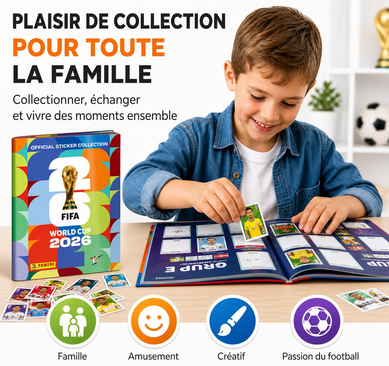 TK Gruppe Timo Klingler Panini Coupe du monde 2026 XXL Set - Album et autocollants - Plan de jeu, album d'autocollants - À collectionner - Coupe du monde de football 2026 (album de collection)