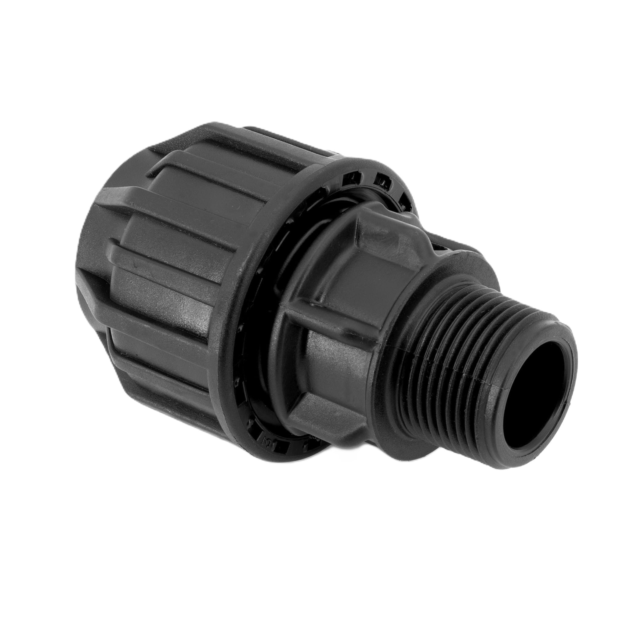 H2O-Flex® PP Fitting 32mm x 1" Außengewinde Klemmverbinder mit DVGW Trinkwasserzulassung Verschraubung mit 1 zoll AG für PE Rohr Klemmfitting Adapter Kupplung