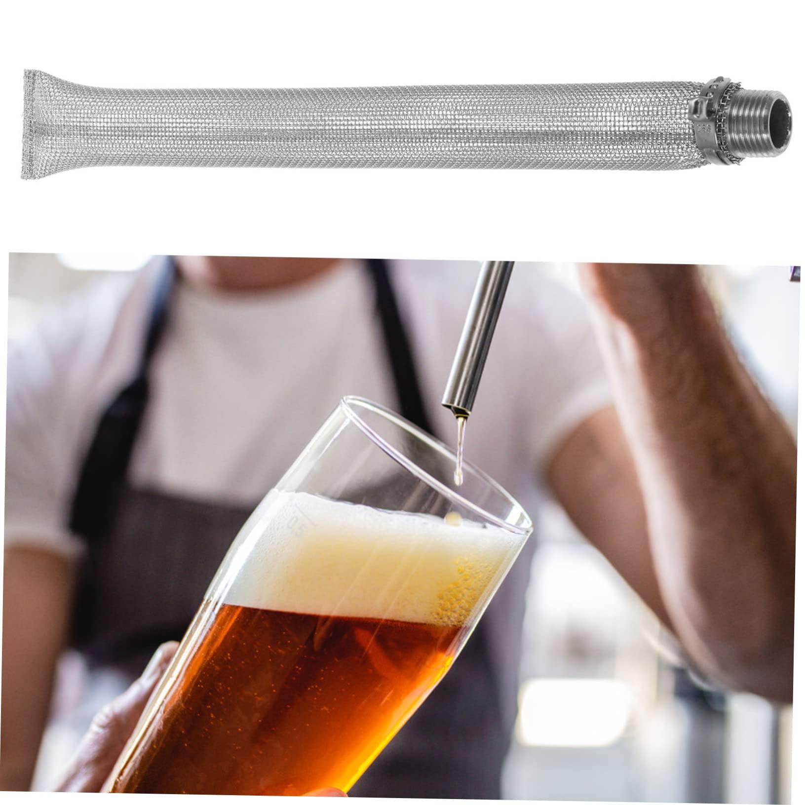 CIYODO Brew Filter Tube Strainer Hops for Beer Brewing Stainless Steel Hop Strainer Filtering Tool