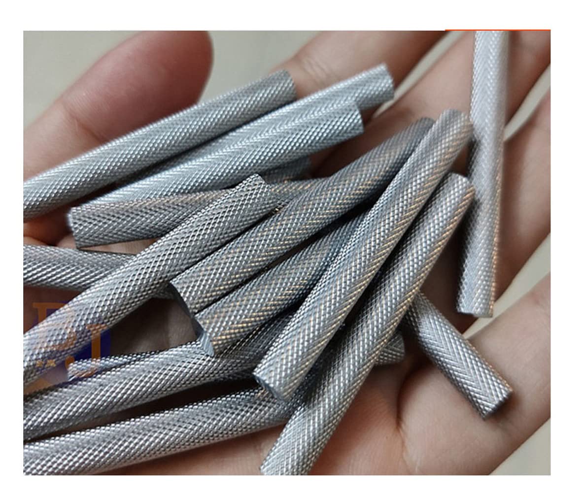 2 Stück 304 Edelstahl-Mesh-Stange, rostfrei und langlebig, für Maschinen usw. Durchmesser 16 mm, Länge 500 mm.