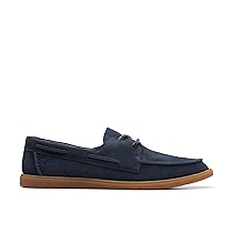 Clarks Men’s Clarkbay Go, Camoscio Blu Navy, 41.5 EU
