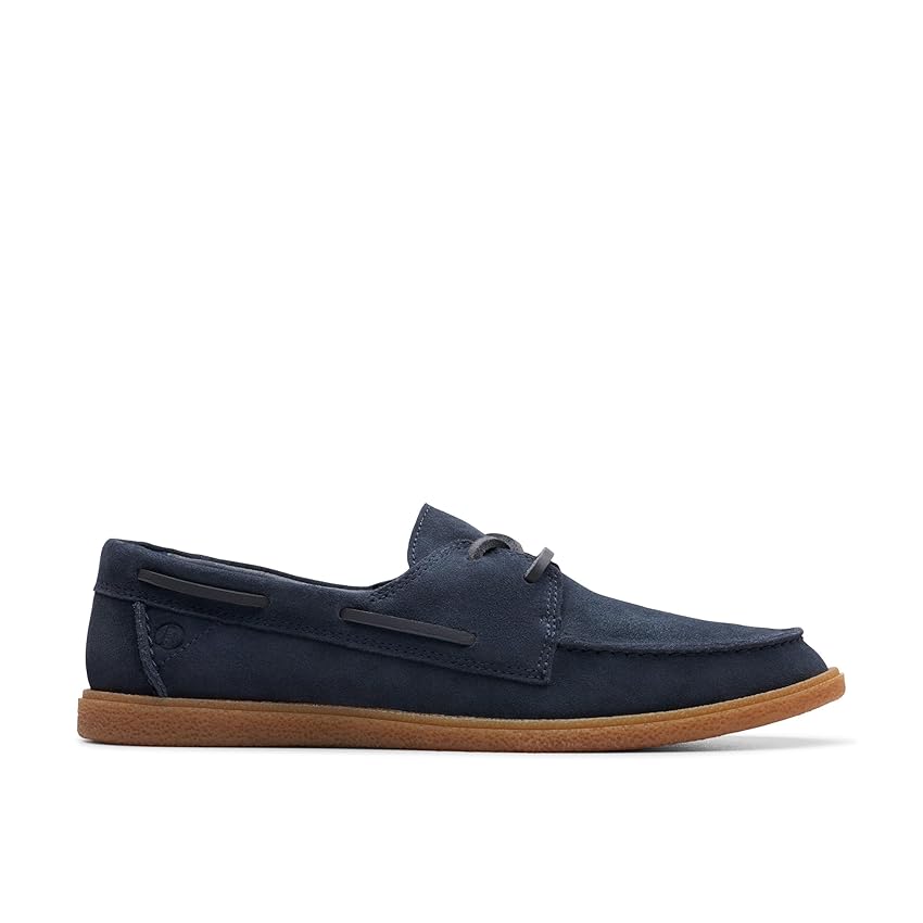 Clarks Men's Clarkbay Go, Camoscio Blu Navy, 41.5 EU