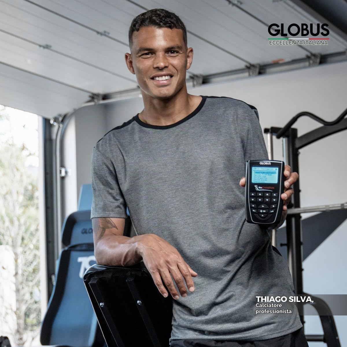 Globus | The Champion, Elettrostimolatore a 4 Canali, Trattamento Per Sportivi, 441 Programmi Per Implementare La Muscolatura e Migliorare La Perfomance