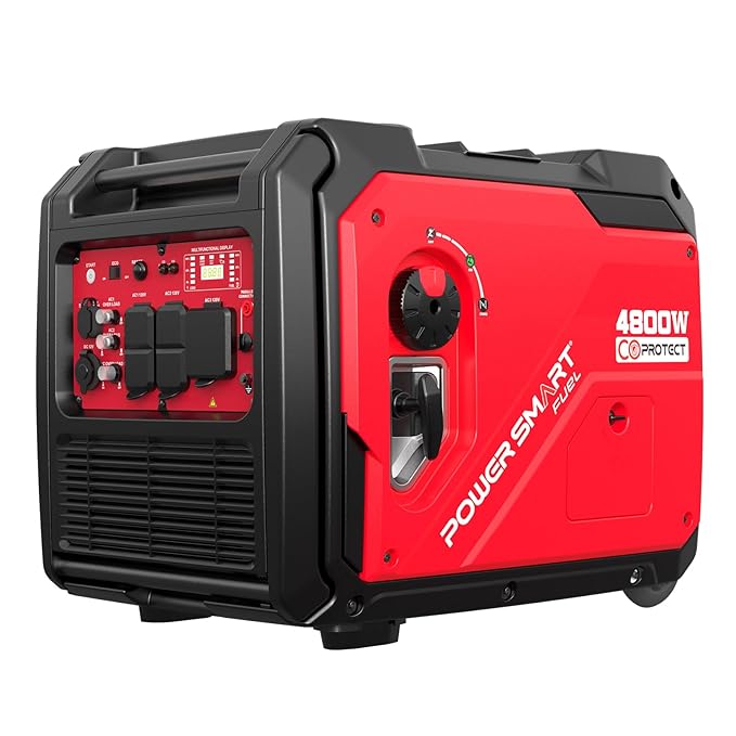 5000 Watt Portable Inverter Generator with Electric Start, 30 Amp