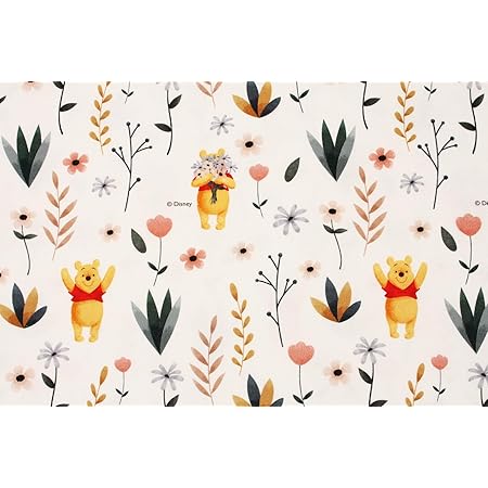 Amazon キャラクター生地 こぐまのプーさん コットン100 シーチング Winnie The Pooh 45cm X 110cm 布 生地 通販