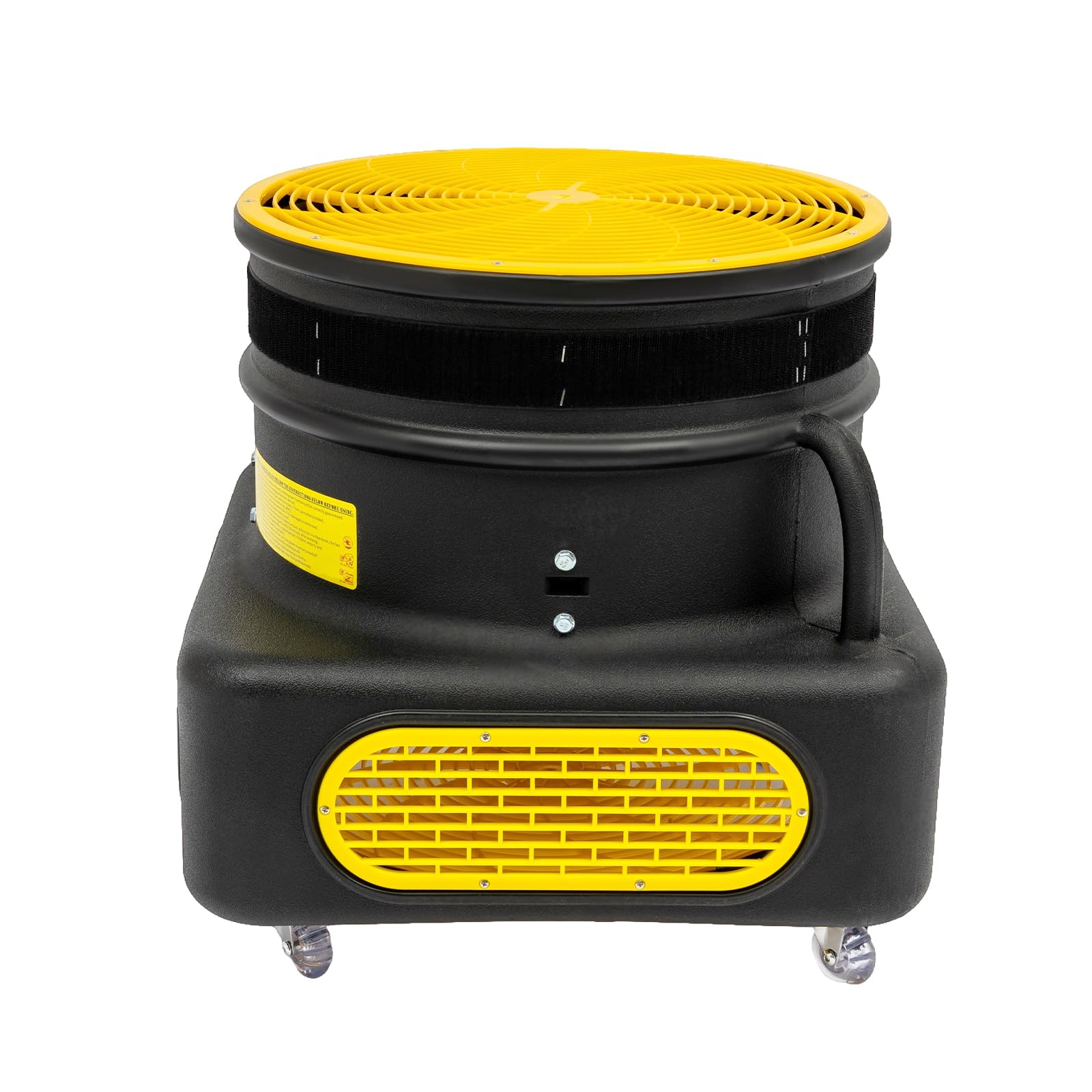 Dmuchawa do tancerza lalek, 750 W, 2800 obr./min, dla nadmuchiwanych tancerzy, turbo z kółkami, dmuchawa promieniowa, dmuchawa ciśnieniowa, wentylator ciśnieniowy (żółty)