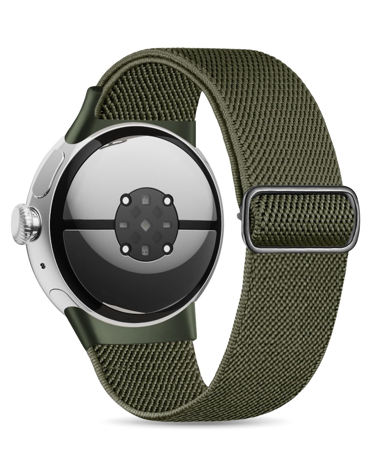 Stretchy Nylon Bands Compatible with Google Pixel Watch 4 3 Band 41mm, Pixel Watch 2 Band, Pixel Watch Band - Upgraded Metal Lugs - Adjustable Elastic Sport Loop Straps for Women Men