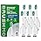 Brushmo e-Series Total Clean Replacement Toothbrush Heads, Compatible with Philips Sonicare Screw-on Electric Toothbrush Handles, 6 Standard Heads, Medium Firm Dupont Bristles, BM726, White