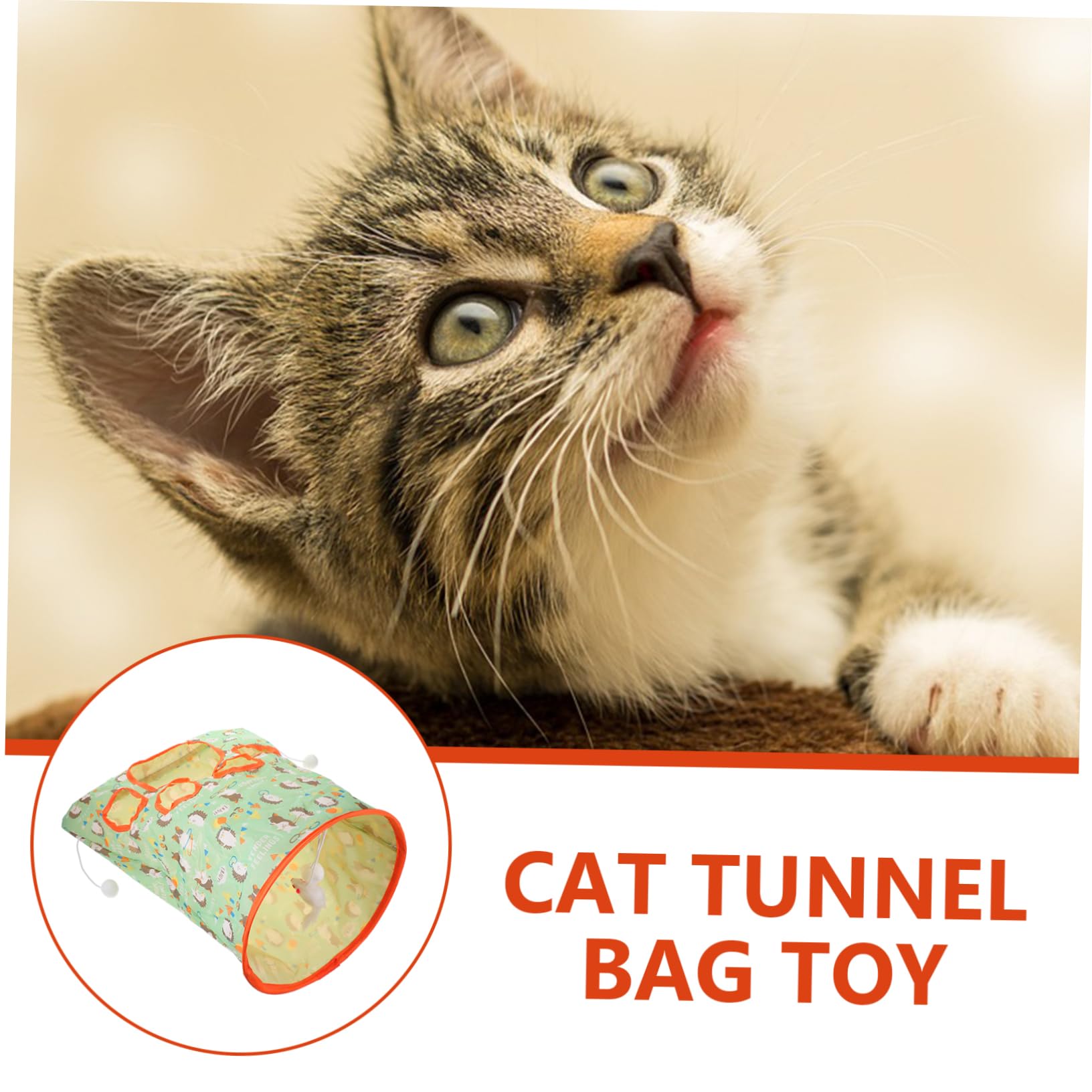 INOOMP 4stücke Cat Tunnel Spielzeug Für Katzen Faltbarer Katzentunnel Mit Plüschbällen Für Drinnen Und Draußen Fördert Bewegung Und Spielvergnügen Sicheres Versteck Für Ihre