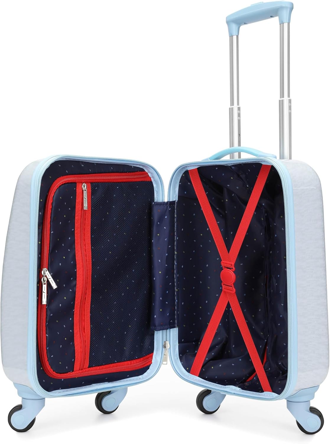 Nautica Kids Luggage - 18" Airline Approved Rolling Hardside Upright Carry-on Suitcase with Wheels (Polar Voyage)