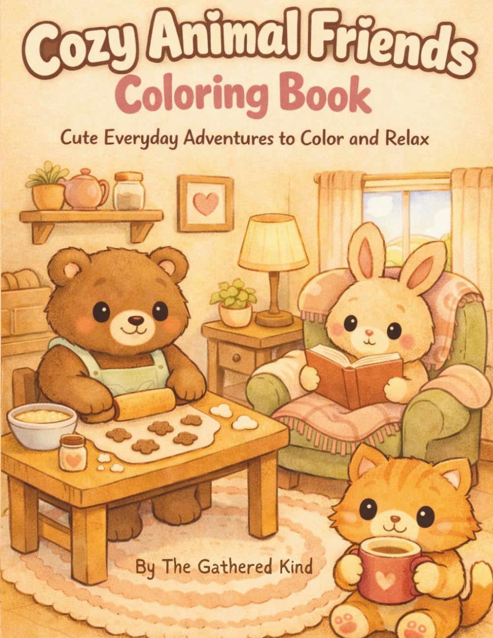 Cozy Animal Friends Coloring Book