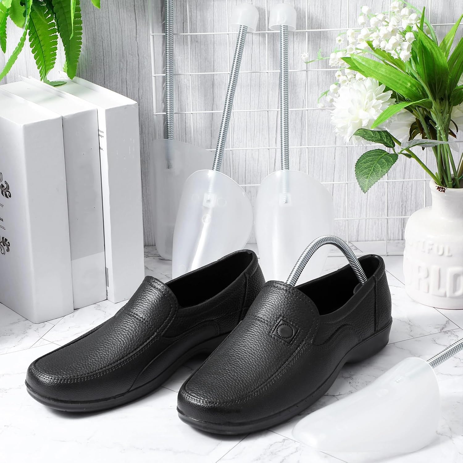 Sieral Spring Shoe Tree Bulk Shoe Stretcher Plastic 33 Cm/ 13 Inches Shoes Tree Sneaker Support Men Us 5-13