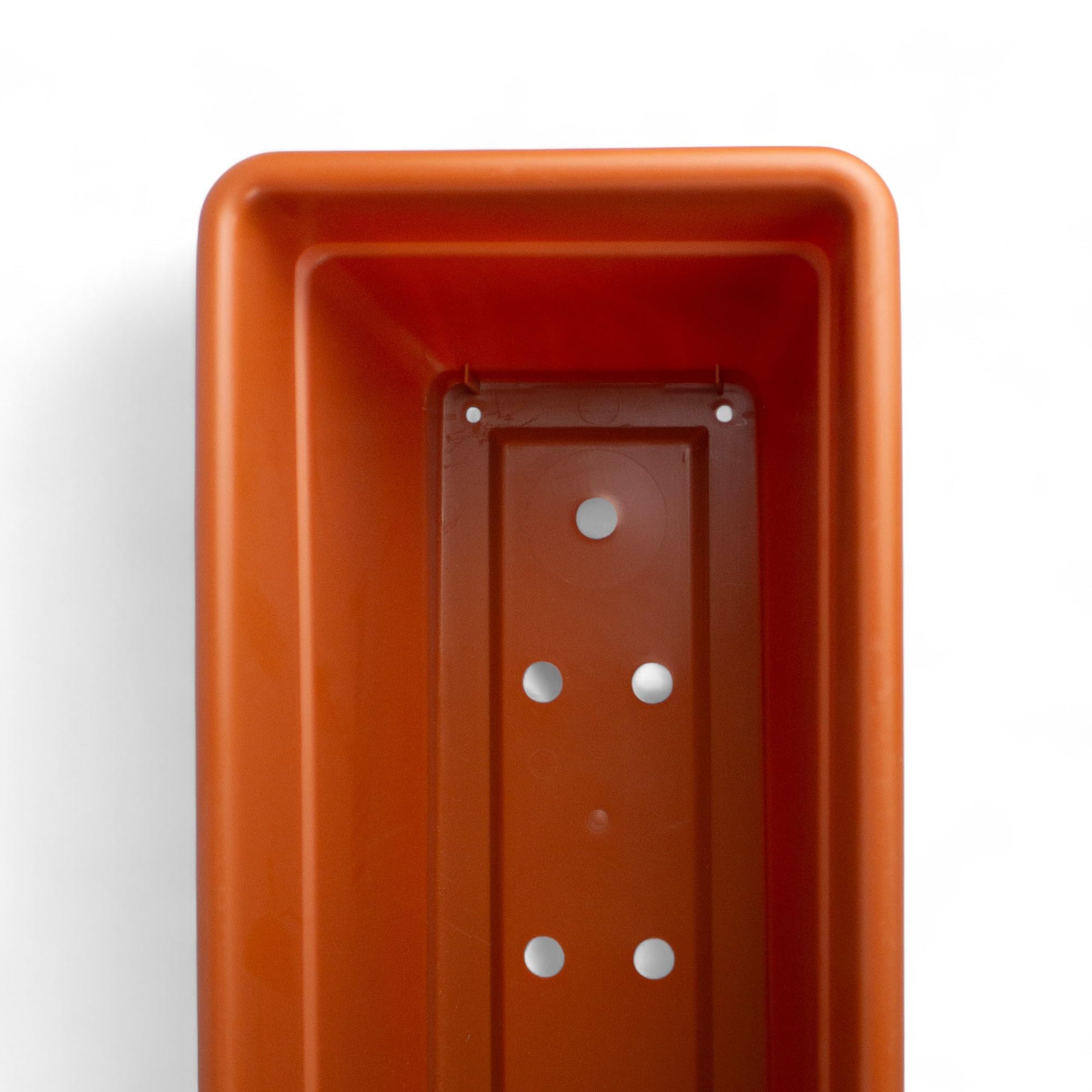 Pincho Macetero Rectangular Exterior - Jardinera Balcon, Macetas Rectangulares Plastico, Macetero Rectangular Marron, Macetas Exterior Grandes Resistente - 80x20x16cm Plastico (2)