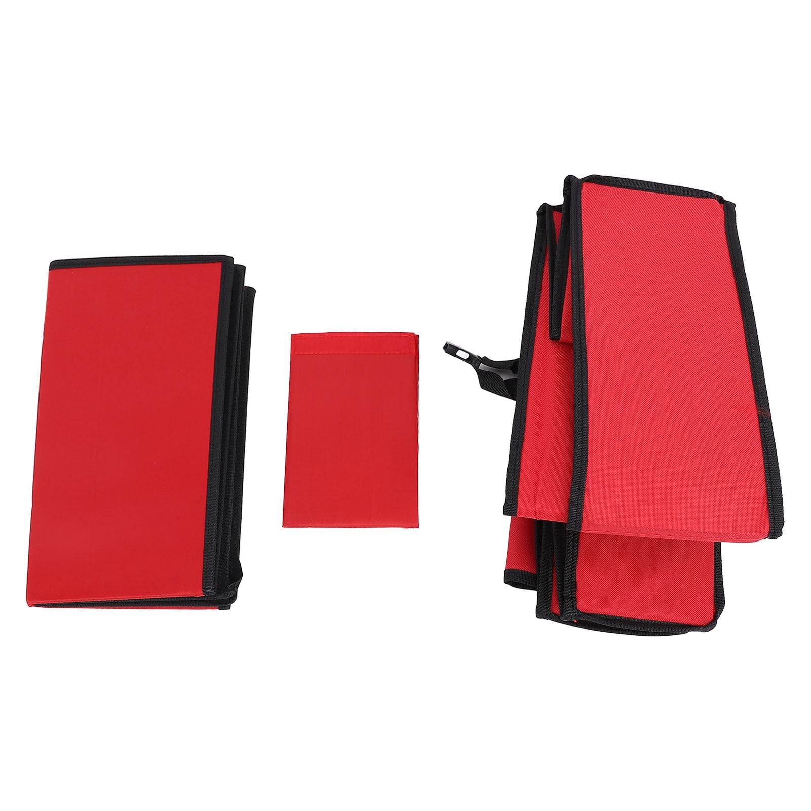 PUSOKEI Contenitore per Conservazione Carta Regalo, Oxford 600D | Gift Wrap Organizer Bag with Zipper, Dustproof, for Under Bed, Red